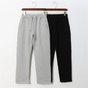 남성 겨울 허리끈 밴딩 블랙 기모 트레이닝 바지