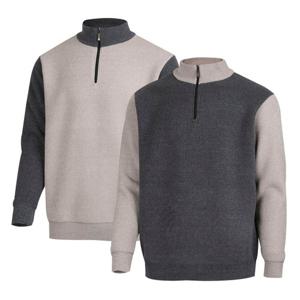 [파파브로] 남자 베이직 하이넥 배색 반집업 니트 LM-KN-506,507