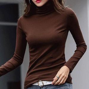 [JHMN2T1S_51IB]여성 목폴라 겨울 데일리 티셔츠 얇은 이너