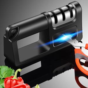 칼갈이 칼 가위갈이 가위 갈이 샤프너 칼 갈기 연마기 숫돌 세라믹 다이아몬드 샤프너 블랙 K047