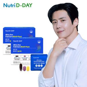뉴트리디데이 [멀티비타민+밀크씨슬+오메가3] 올인원 풀케어 멀티팩 30포 x 2박스 총 2개월분