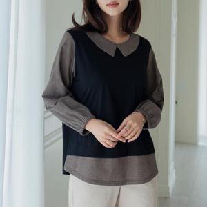 [데드라](110size)아롱체크카라티셔츠 TBD5012_DC