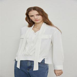 [코데즈컴바인][코데즈컴바인] 탈부착 타이 블라우스(CJA-BL510W2) (P003163307)