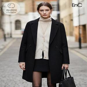 [이엔씨][패플단독특가] 핸드메이드 오버핏더블코트 (ENJH34T54A)