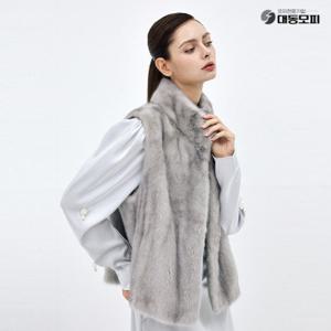 [대동모피]25FW 휘메일 풀스킨 밍크베스트