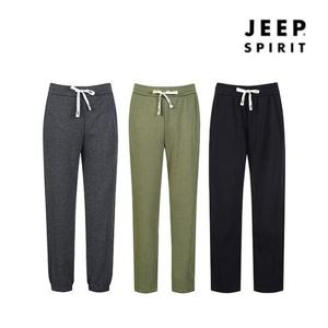JEEP SPIRIT 겨울 남성 기모 밴딩 조거 일자팬츠 6종1
