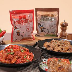 [춘천풍물시장] KS푸드 양념 닭갈비 500g x2팩+간장 닭갈비 500g x1팩 [총 3팩 1.5KG]