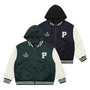 [소이]유니 바시티 패딩점퍼 초겨울용 누빔야구점퍼 24W0104