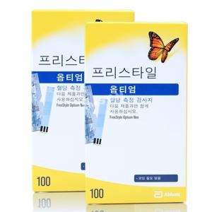 애보트 프리스타일 옵티엄 혈당시험지 200매 (2026년 11월) 네오 익시드 당뇨 측정지 검사지 스트립