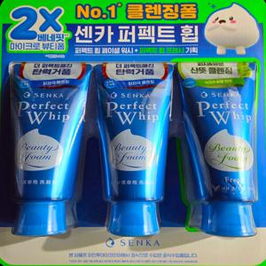 센카 퍼펙트휩 페이셜워시 클렌징폼 120gx2개+센카 퍼펙트휩 프레시 클렌징폼 100gx1개