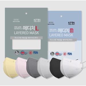 [패션플러스][꿈에그린]메디치(4중) KF94 새부리형 마스크 100매(25매입X4팩)