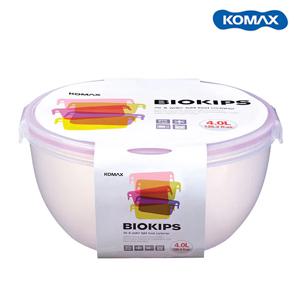 코멕스 바이오킵스 볼용기 원형 투명 밀폐용기 수박통 (원34호/4.0L)