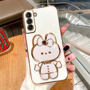 갤럭시 S25 울트라 플러스 엣지 FE 토끼 캐릭터 스탠드 거치대 케이스 1094