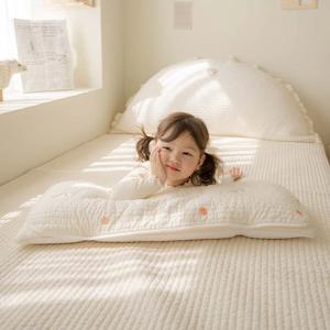 백숙이 자수 아기 땀베개 패드 신생아 유아 침패드 밴딩 커버 30x70