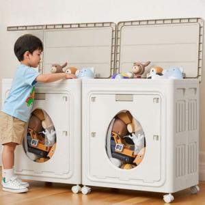 특대형 이동식 폴딩 큐브수납함 홈정리 리빙 인테리어 박스