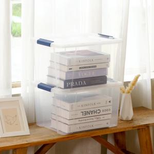 1+1 국내생산 뉴 클라스 다용도 투명 리빙박스 정리함 수납함 30L