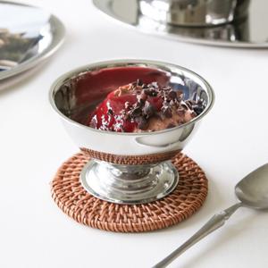 스텐 유광 디저트 아이스크림 볼 S 스테인레스 그릭 요거트 그릇