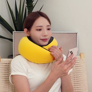 큐스네일 고급 메모리폼 여행용목베개+파우치 세트