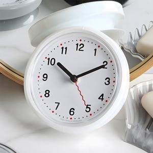 워터가드 무소음 흡착 욕실 벽걸이시계 욕실용시계 3color