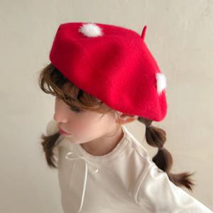 머시룸 눈꽃 베이직 유아모자