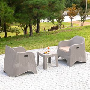 탱글 테이블 써니 2인 야외 세트 테라스 정원 카페 커피숍 공원 인테리어 비치 플라스틱