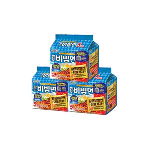 황금 비빔면 더블캐치 (130g x5입) x3팩