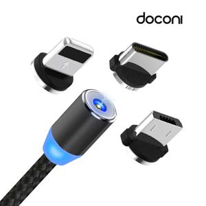 3 in 1 8핀 5핀 C타입 마그네틱 고속 충전 케이블