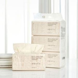 무표백 뽑아쓰는 키친타올 100매 3팩 x 4개(12팩)