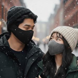 방한 귀마개 마스크 겨울 러닝마스크 파크골프 안면 기모 웜