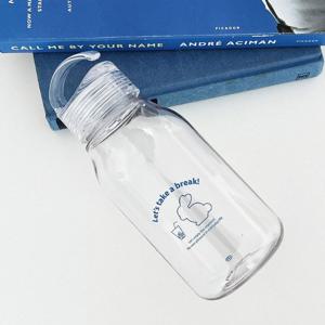 투명 핸들 리유저블 미니 보틀 300ml / 핸들형