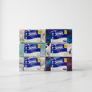 템포 휴지 갑티슈 프리미엄 4겹 화장지 100매입 8개