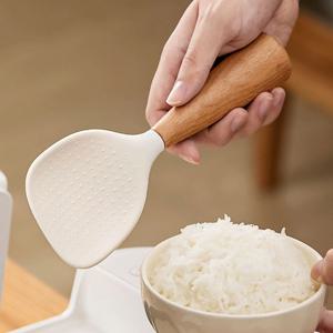 너도밤나무 스탠딩 실리콘 밥주걱 밥풀안붙는 세우는 주걱