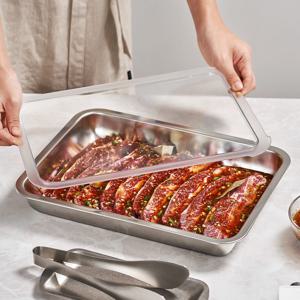 스텐 사각 트레이 세트(PC커버) NO.01