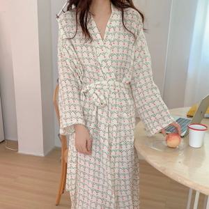 튤립가운 여성 빅사이즈 잠옷 홈웨어 파자마 골프가운 샤워가운 로브가운