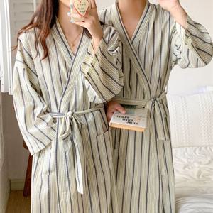 네브가운 남여 공용 빅사이즈 긴팔 잠옷 홈웨어 파자마 골프가운 샤워가운 로브가운