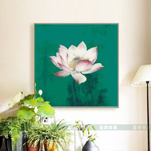 [해외]꽃그리기 그림그리기세트 대형 DIY명화 아크릴화 쉬운그림 캔버스 색칠 연꽃 풍수