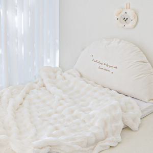 몽글이 장모 극세사 블랭킷 아기이불 담요