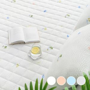 쿨쿨비치 여름 냉감 시어서커 고정밴딩 침대 이불패드 MS/S/SS/Q 4color