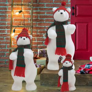 크리스마스 대형 백곰 인형 곰패밀리 대디베어 마미베어 베이비베어