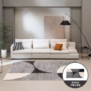 모던 프리제 코지 카페트 그레이 거실 미니 대형 수입 카페트 2Size