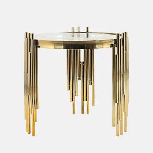 하프 협탁 침실옆테이블 거실사이드테이블 티테이블 도로시골드테이블 가정용가구 원룸가구 철재