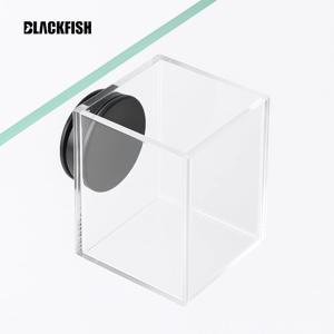 아크릴 사각 트레이 수조 어항 물고기 사료 급여기 먹이통 피딩 스테이션 실린더