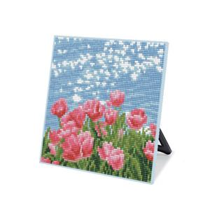 DIY 보석십자수 스탠드형 큐트 20x20cm DS91_(소)강가의 튤립