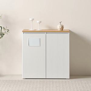 F41522 템바보드 휴지통 선반수납장 800 1color