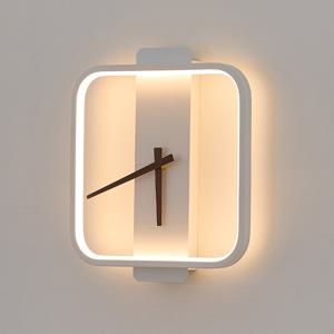 LED 에코 로디브 사각 시계 벽등 8W