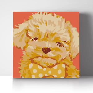 DIY 쉬운 명화그리기 유화세트 A-020 복슬강아지 소형 20x20