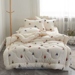 먼지없는 곰돌이 소프트 마이크로 침구 2color 차렵이불 침구세트 이불 베개커버