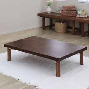 온결 홈파인 원목 교자 테이블 1200 x 800 x 300 mm