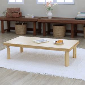 온결 홈파인 원목 교자 테이블 1200 x 600 x 300 mm