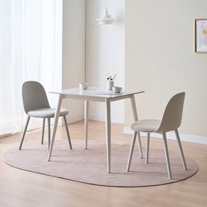 레온 세라믹 식탁 세트 2인용 주방 셋트 원룸 화이트